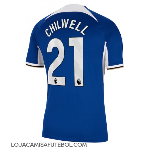 Camisa de Futebol Chelsea Ben Chilwell #21 Equipamento Principal 2023-24 Manga Curta